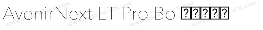 AvenirNext LT Pro Bo字体转换
